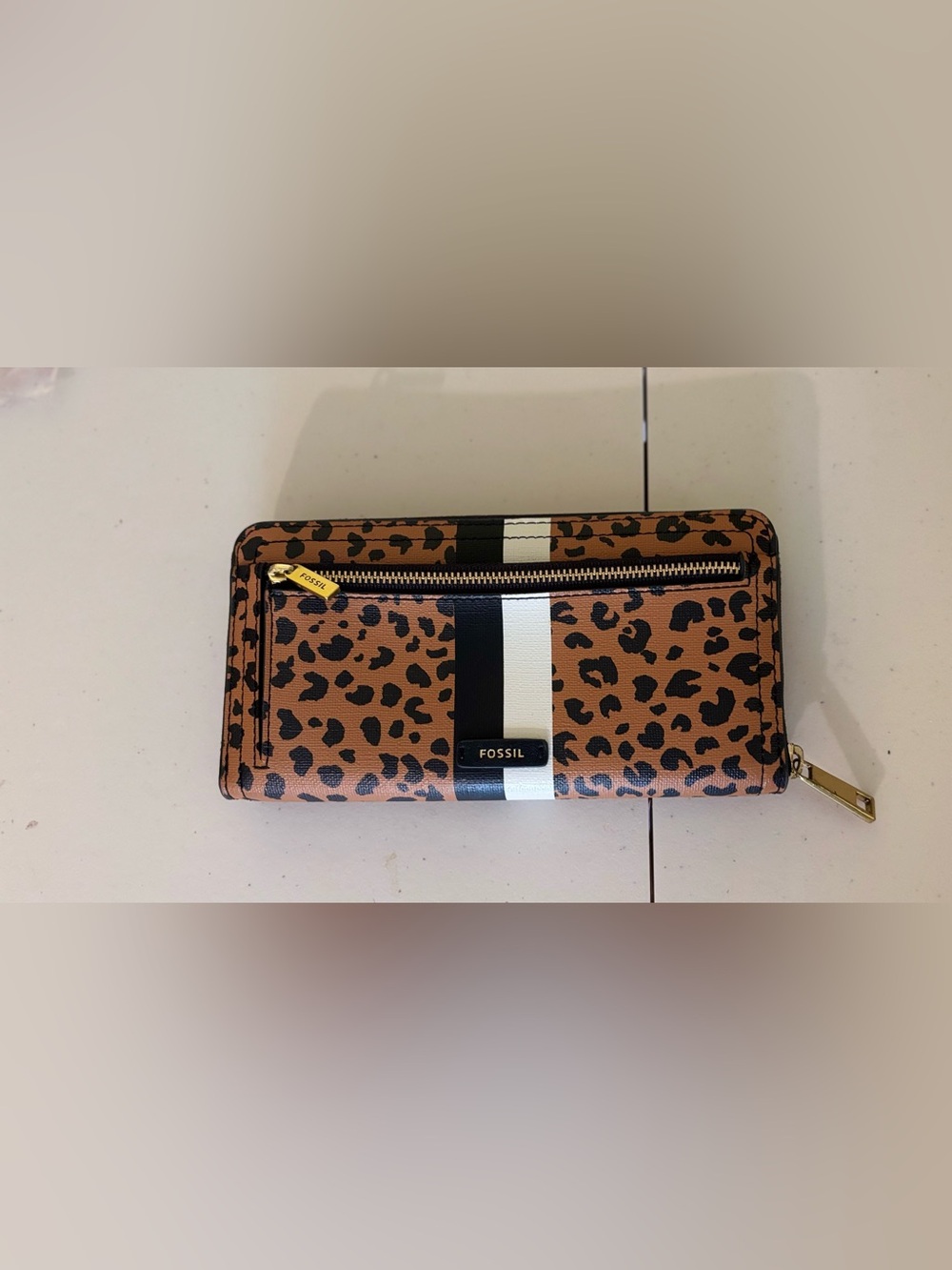 Fossil Logan animal print wallet